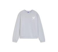 HUGO Oversized Sweatshirt aus Baumwoll-Terry mit Logo-Artwork - Style Oversized Crew_B_4, 50550142 Hellgrau S