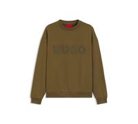 HUGO Oversized Sweatshirt aus Baumwoll-Terry mit Logo-Print - Style Dinex, 50538778 Braun XS
