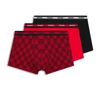 HUGO Trunks aus Baumwoll-Mix im 3er-Pack Modell 'PLANET' in Rot, Größe S