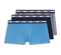 HUGO Eng anliegende Boxershorts aus Stretch-Baumwolle im Dreierpack - Style TRUNK TR PLANET DES, 50545668 Blau XXL