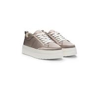 HUGO Plateau-Sneakers in Satin-Optik - Style Lyssa_Tenn_st, 50552651 Hellbeige 38