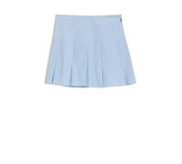 HUGO Plissee-Minirock aus gestreifter Baumwoll-Popeline - Style Renona-1_B, 50559454 Hellblau gestreift 32