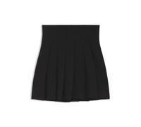 Plisseerock HUGO "Nalham", Damen, Gr. L, schwarz 001, Web, Obermaterial: 95% Baumwolle, 5% Elasthan, unifarben, mini, Röcke, mit integrierter Shorts, Relaxed Fit (49950323-L) schwarz 001