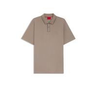 HUGO Poloshirt aus Baumwoll-Jersey mit Kontrastkanten - Style Dalumo, 50553045 Hellbraun XXL