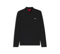Hugo Donoslong 10266059 Langarm-polo S Black