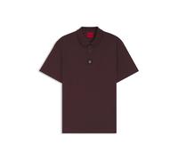 HUGO Poloshirt aus Interlock-Baumwolle mit Stack-Logo - Style Deabono_D, 50517638 Dunkelrot XXL