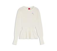 HUGO Pullover aus Baumwolle mit abnehmbarer Blumenbrosche - Style Sabanna, 50554066 Natur L