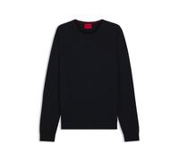 HUGO Herren San Cedric-M1 Pullover aus Schurwolle mit Logo-Stickerei
