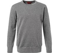 HUGO Pullover Herren Comfort Fit Rundhals grau, M