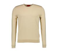 HUGO Pullover Herren Slim Fit Rundhals Viskose beige, XXL