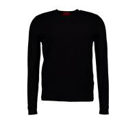 HUGO Pullover Herren Slim Fit Rundhals Viskose schwarz, XXL