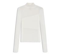 HUGO Pullover mit Stehkragen und transparenten und blickdichten Effekten - Style Siclamino, 50542650 Weiß XL