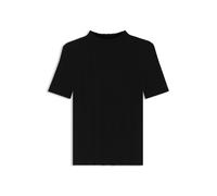 HUGO Pullover mit Stehkragen und unregelmäßigem Rippstrick - Style Sarphapilk, 50542598 Schwarz S