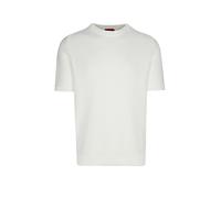 HUGO Strick-T-Shirt aus Baumwolle - Style Saffon, 50557350 Weiß S