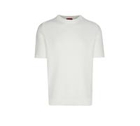 HUGO Pullover aus Baumwolle mit Waffelstrick - Style Saffon, 50557350 Weiß XXL