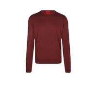 HUGO Herren Wollpullover SAN CEDRIC-M1 Slim Fit, bordeaux, Gr. L