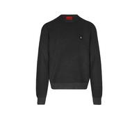 HUGO Strickpullover mit Stacked-Logo - Style Setal, 50553610 Dunkelgrau XXL