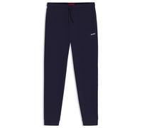 HUGO Regular Fit Sweatpants aus Baumwoll-Mix Modell 'AUSTIN PANTS' in Marine, Größe L