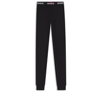 HUGO Pyjama-Hose aus Stretch-Jersey mit Logo-Bund - Style UNITE_PANTS, 50490703 Schwarz XS