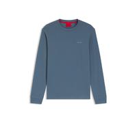 HUGO Pyjama-Shirt aus Baumwoll-Mix mit Waffelstruktur - Style Austin LS Shirt, 50532022 Hellblau XXL