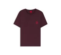 HUGO Pyjama-Shirt aus Stretch-Jersey mit Logo-Print - Style CASUAL T-SHIRT, 50556981 Bordeaux S