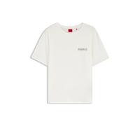 HUGO Pyjama-Shirt aus Stretch-Jersey mit Logo-Print - Style CASUAL T-SHIRT, 50556981 Natur L