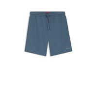 HUGO Pyjama-Shorts mit Waffelstruktur und Logo-Stickerei - Style Austin Shorts, 50532023 Blau M