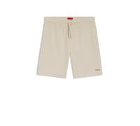 HUGO Pyjama-Shorts mit Waffelstruktur und Logo-Stickerei - Style Austin Shorts, 50532023 Hellbeige XL