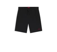 HUGO Pyjama-Shorts mit Waffelstruktur und Logo-Stickerei - Style Austin Shorts, 50532023 Schwarz XL