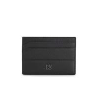 HUGO Kartenetui aus Leder mit Stack-Logo - Style Quantic_Cardcase, 50548764 Schwarz ONESI