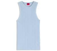 HUGO Racerback-Top aus geripptem Krepp - Style Sarepla, 50539890 Hellblau L