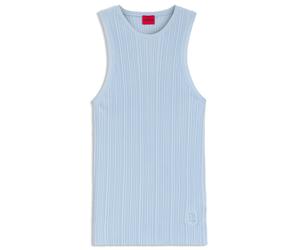 HUGO Racerback-Top aus geripptem Krepp - Style Sarepla, 50539890 Hellblau S