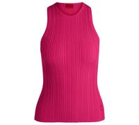HUGO Racerback-Top aus geripptem Krepp - Style Sarepla, 50539890 Pink L