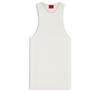 HUGO Racerback-Top aus geripptem Krepp - Style Sarepla, 50539890 Weiß XL