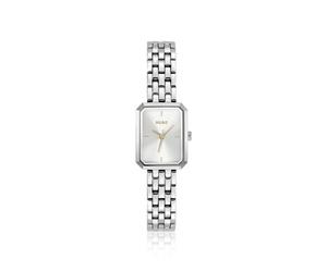 HUGO Rechteckige Uhr aus Edelstahl mit silber-weißem Zifferblatt - Style #COSY, 58565067 Silberfarben ONESI