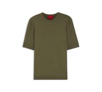 HUGO Slim Fit T-Shirt aus Feinstrick Modell 'SAN CARL-CV' in Oliv, Größe XXL