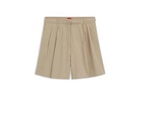 HUGO Shorts aus Baumwoll-Mix mit Kettendetails - Style Henisea-1-W, 50561249 Hellbraun 38