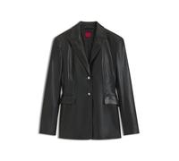 HUGO Regular-Fit Blazer aus Kunstleder - Style Asmalla-2, 50566147 Schwarz 34