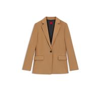 HUGO Regular-Fit Blazer aus meliertem Flanell - Style Atana-2, 50547677 Hellbraun 44