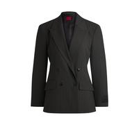 HUGO Regular-Fit Blazer aus Stretch-Gewebe mit Nadelstreifen - Style Azenia, 50530987 Grau gemustert 40