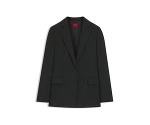 HUGO Regular-Fit Blazer mit fallendem Revers - Style Atana-2, 50516447 Schwarz 42