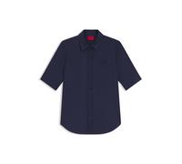 HUGO Regular-Fit Bluse aus leichtem Baumwoll-Canvas - Style The Summer Shirt, 50540156 Dunkelblau 32