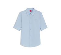 HUGO Regular-Fit Bluse aus leichtem Baumwoll-Canvas - Style The Summer Shirt, 50540156 Hellblau 34