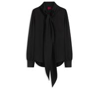 HUGO Regular-Fit Bluse aus Satin - Style Elegant, 50569683 Schwarz 36