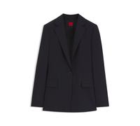 HUGO Regular-Fit Ein-Knopf-Blazer aus Stretch-Flanell - Style Atana-2, 50570888 Dunkelblau 36