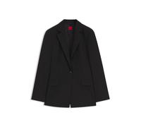 HUGO Regular-Fit Ein-Knopf-Blazer aus Stretch-Flanell - Style Atana-2, 50570888 Schwarz 40