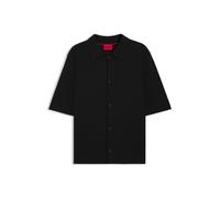 HUGO Regular-Fit Hemd mit gerippter Struktur - Style Sincere, 50553628 Schwarz L