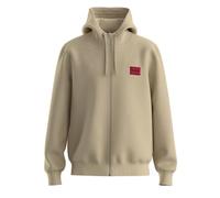 HUGO Herren Sweatjacke - Daple212 - Zipper, Hoodie, Baumwoll-Terry Beige (Open Beige 285) XL
