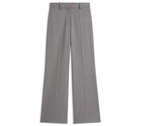 HUGO Regular-Fit Hose mit Nadelstreifen und D-Ring-Detail - Style Hasmina, 50569808 Grau gemustert 36