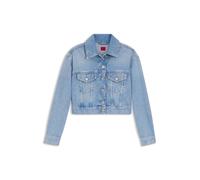 HUGO Regular-Fit Jacke aus hellblauem Denim - Style Galatea, 50557043 Türkis L